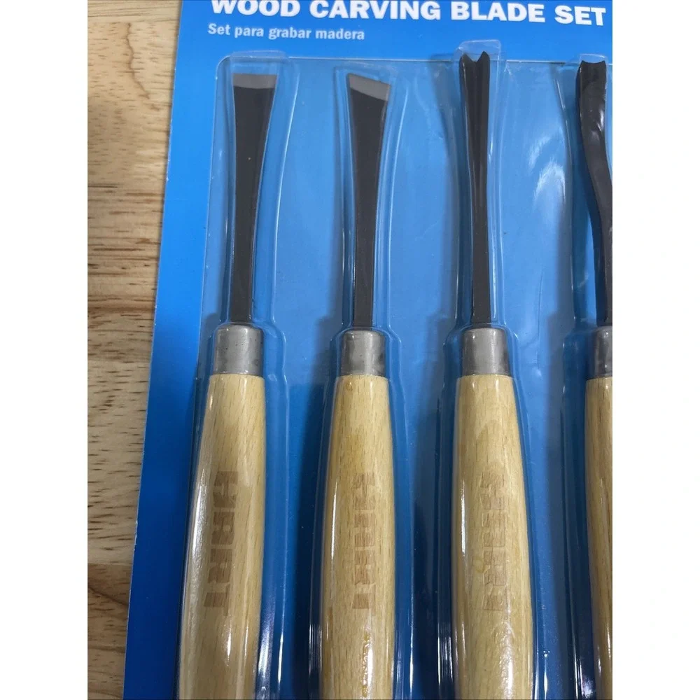 HART 6 piece Wood Carving Blade Set Tool Working